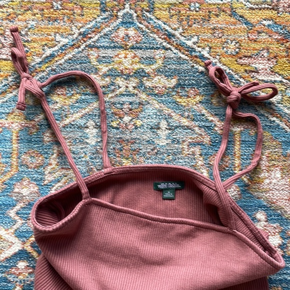 Wild Fable - Mauve Ribbed Tie Strap Dress - Picture 2 of 5